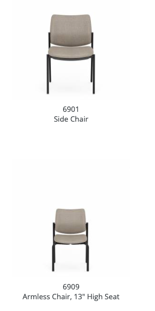 Global: Sidero 4-Leg Armless Models - $531 (Model 6901) or $476 (Model 6909)